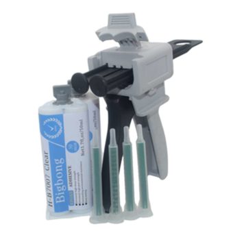Epoxy Adhesive Dispenser Gun 30 Minute Quik-Cure for Stone Tile Wood to Marble Metal Filled Adhesives