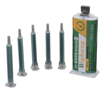 20pcs High Temperature Black 120 Degrees Epoxy Adhesive Electronic eco-friendly adhesive with Mixing Nozzle