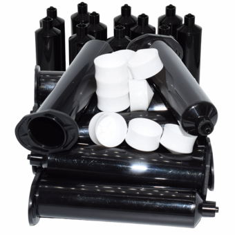 300pcs 30cc Black Syringe Barrel 30ml Glue Adhesive Dispenser Industrial Syringe Dispensing Glue Tube for 30ml UV Glue Guns Tool