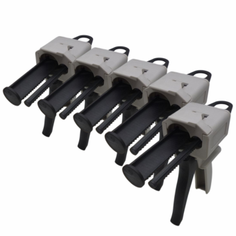 5pcs Glues Dispenser Adhensives Caulking Guns 50ml 10:1 Epoxy AB Glue Gun Manual Tool for 50ml Round Type-Back Type 10:1 AB Glues