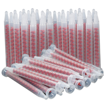 100pcs AB Glues Dynamic Mixed Tube Quick Mixing Nozzles RM12-26 Two Component Liquid Glue Adhesives Mixer Dynamic Mixing Nozzle