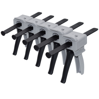 5pcs 55cc Adhesives Dispensing Guns 55ml Epoxy Applicator UV Glue Gun Dispenser Manual Caulking Gun Tools Set for 30ml 55ml Glues