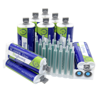 20pcs 50ml Epoxy Resin Glue Adhesives Transparent Adhesives 1:1 with Static Mixing Nozzles