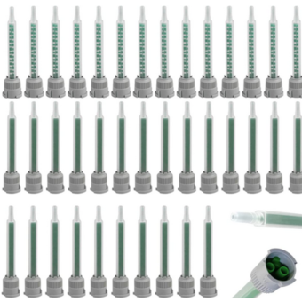 2000pcs Static Mixer Glue Cartridges Square Mixing Nozzle 24 Section