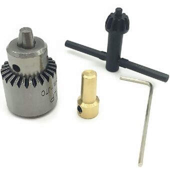 100pcs 0.3mm-4mm Drill Chuck Adaptor Keyed Drill Chuck Key 5mm Shaft Coupling Motor Connector 3.17mm Mini Electric Motor Shaft Clamp